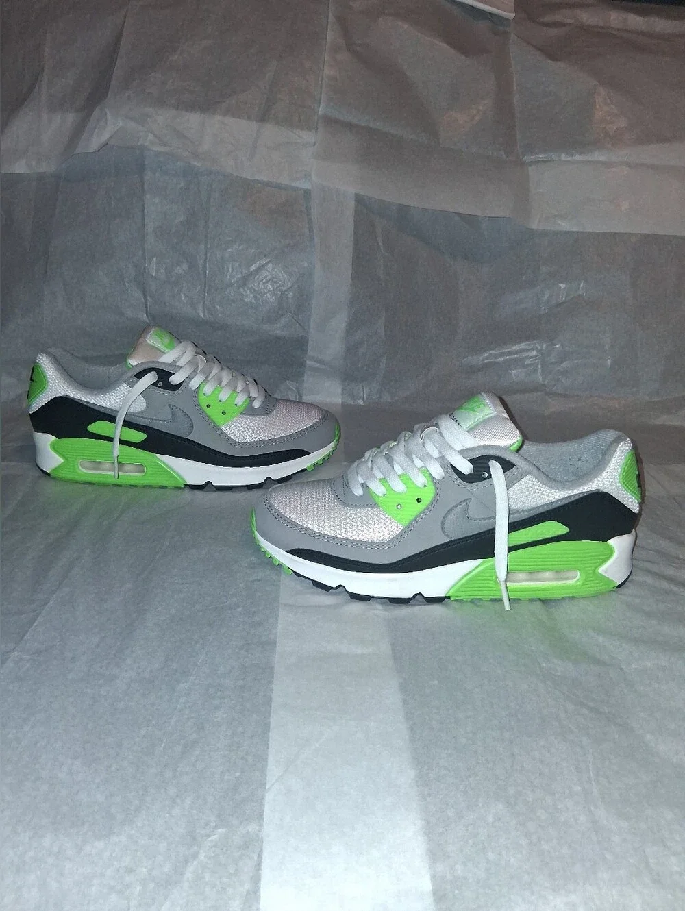 Nike Air Max 90 Retro Lime Recraft Sneakers , Men 8 = Women 9.5